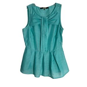 🌺ATHROPOLOGIE EVA FRANCO Elegant Sleeveless Top in Teal Size 6 — GORGEOUS!!!🌺